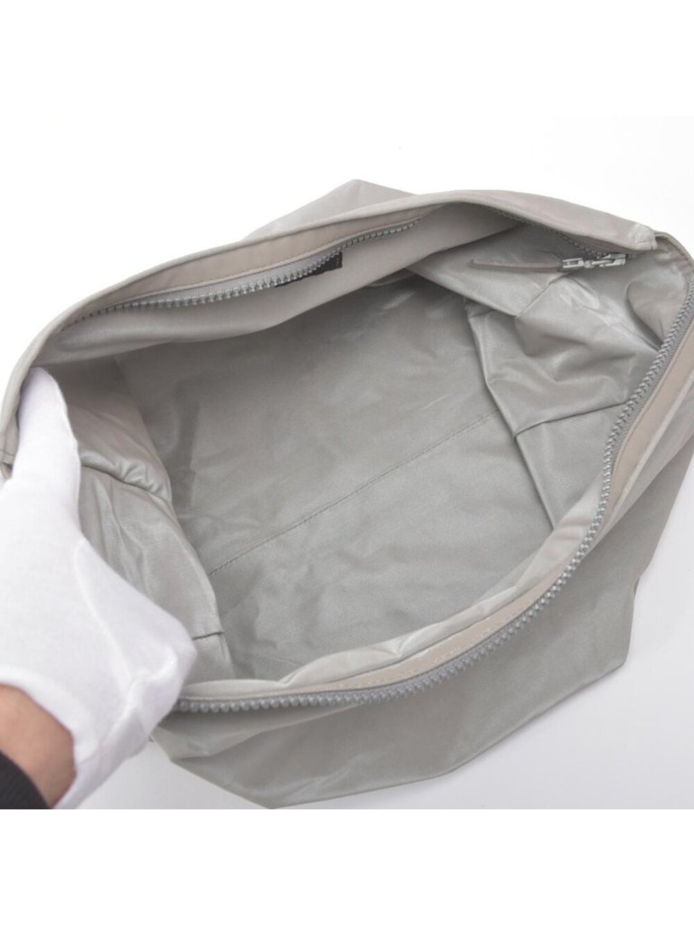 Chanel Logo Rubber Tote 2 Piece Set with Inner Clear Gray - Picture 9 of 10